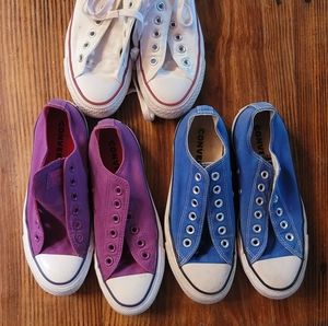 Lot of 3 pairs of converse M5/W7